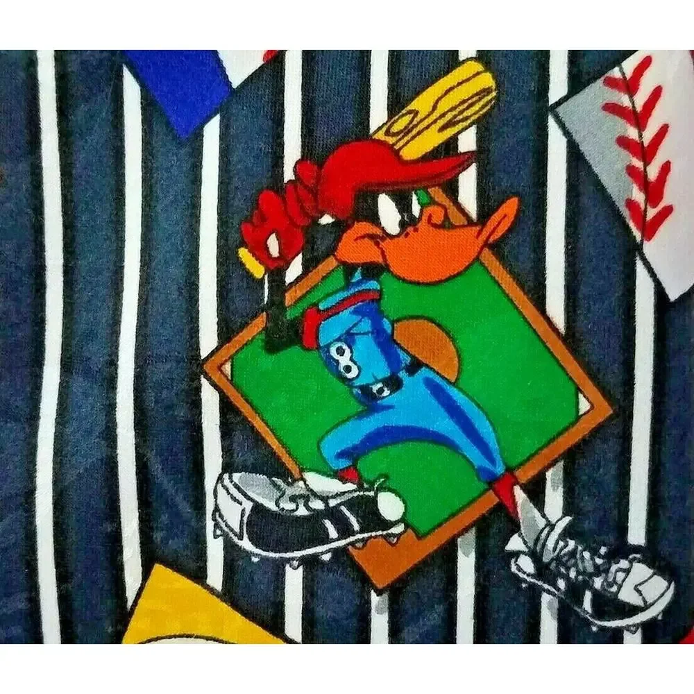 Looney Tunes Mania Baseball Tie 1993 Vintage Bugs Bunny